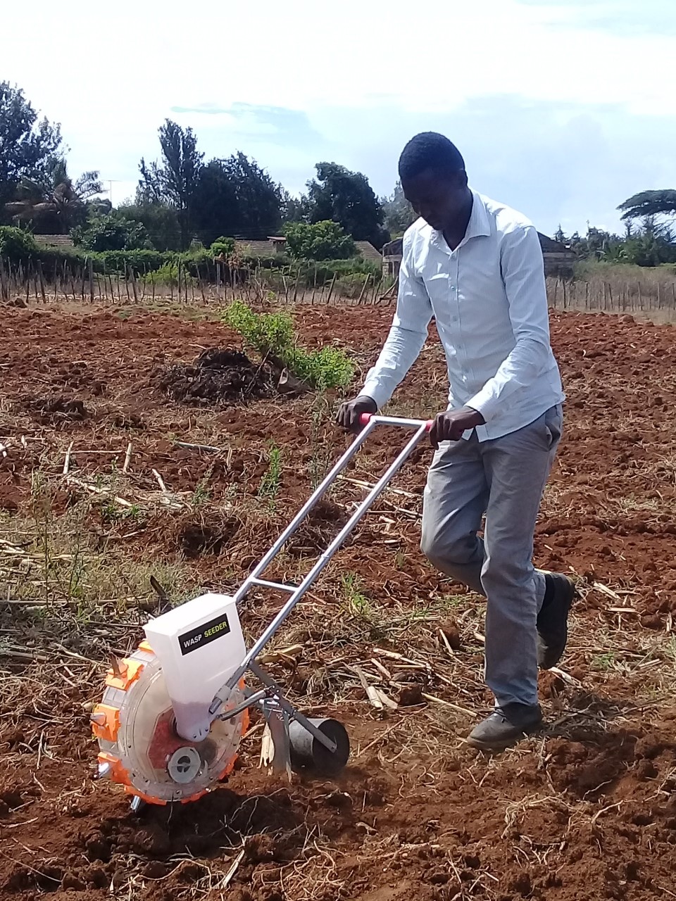 hand driven maize planter