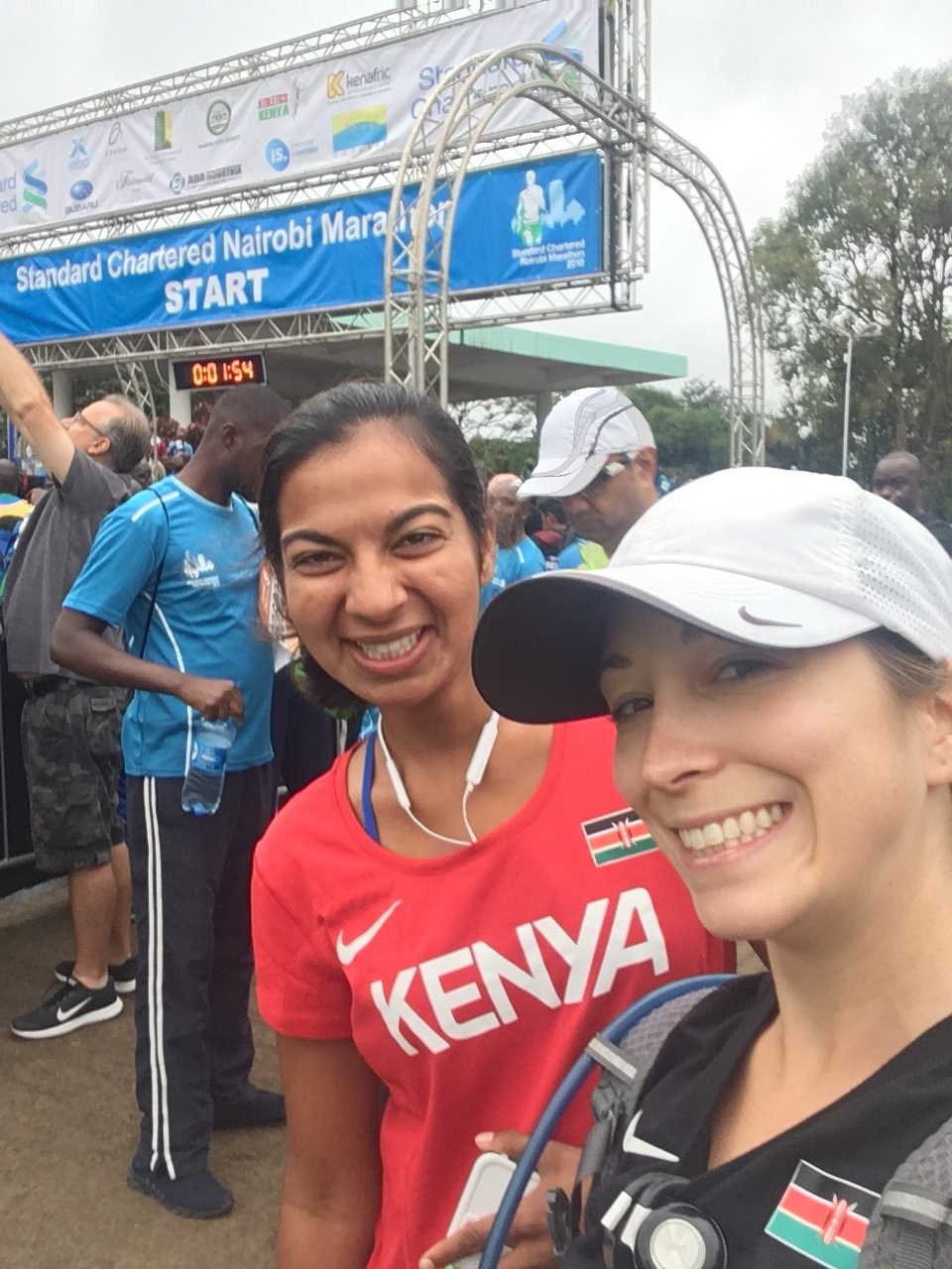 Erica Duffy after participating in the Nairobi Marathon