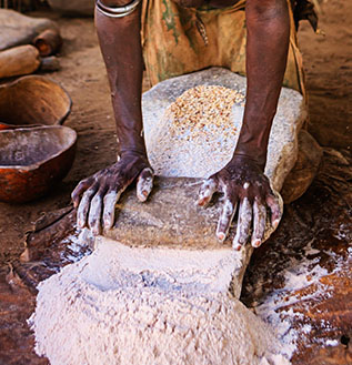 close up of man's hands at work